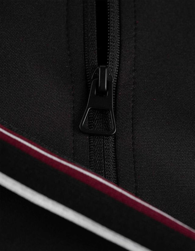 Cipzáros melegítőfelső - Oldalcsíkos - fekete