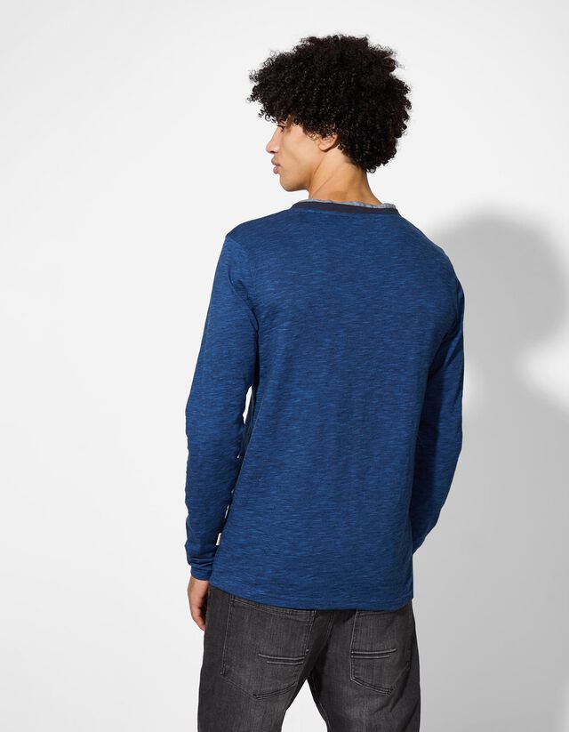 Hosszú ujjú felső - Kétrétegű hatás - zöld