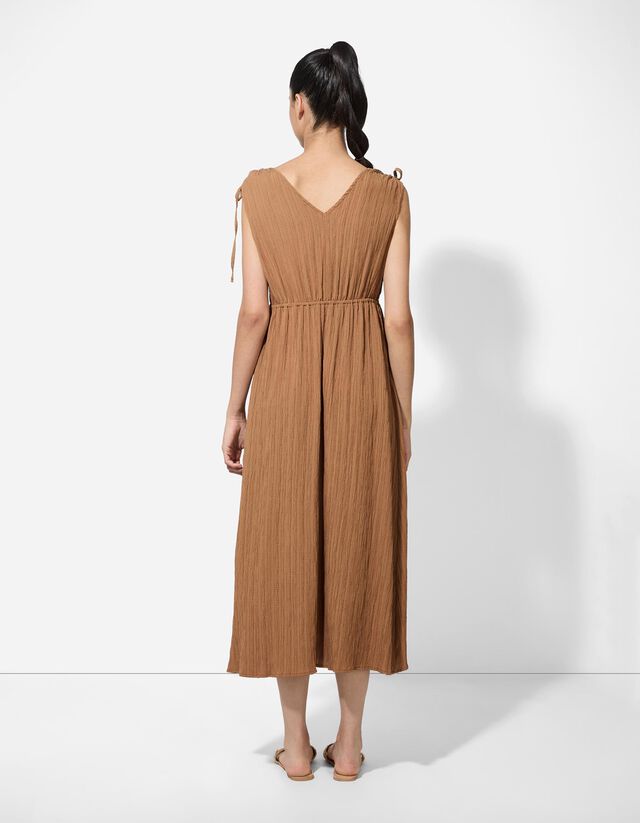 A-vonalú ruha - V-kivágás - fekete