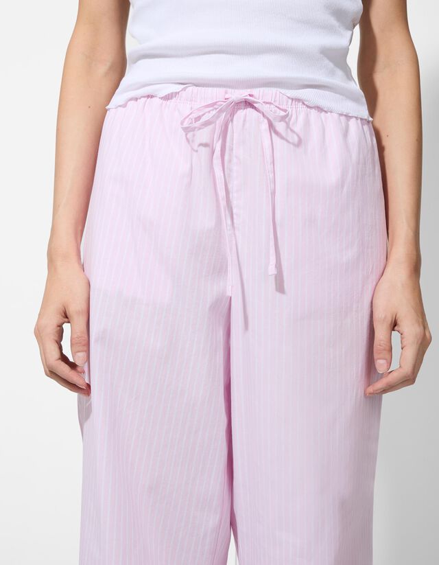 Pizsamaalsó - Csíkos - bézs