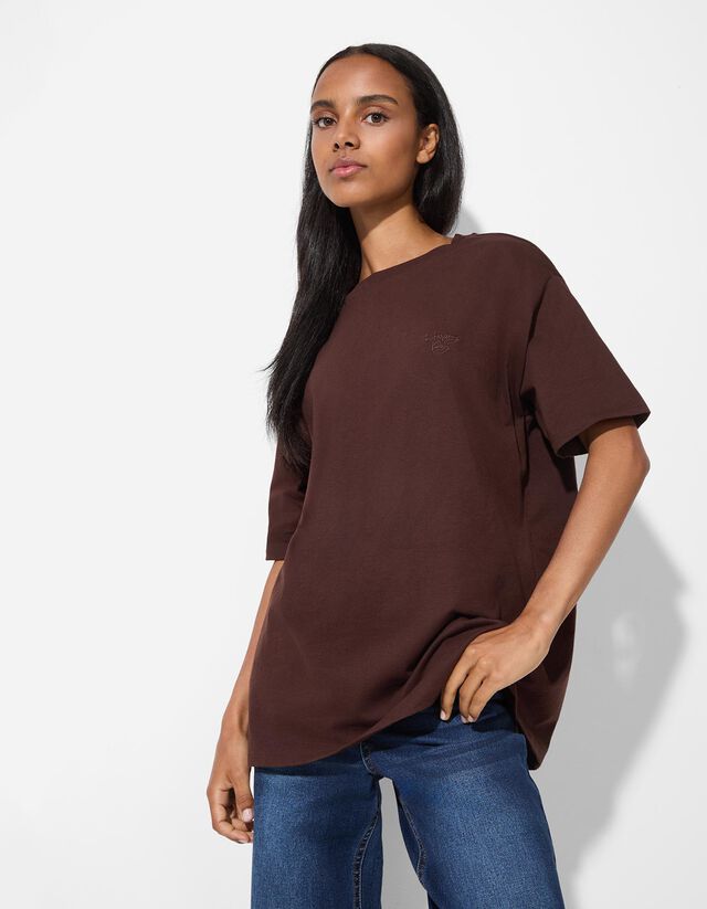 Póló - Hímzésekkel - feher