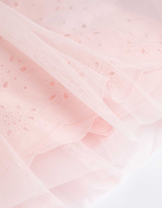 Ruha - Csipkeszegély - rozsaszin