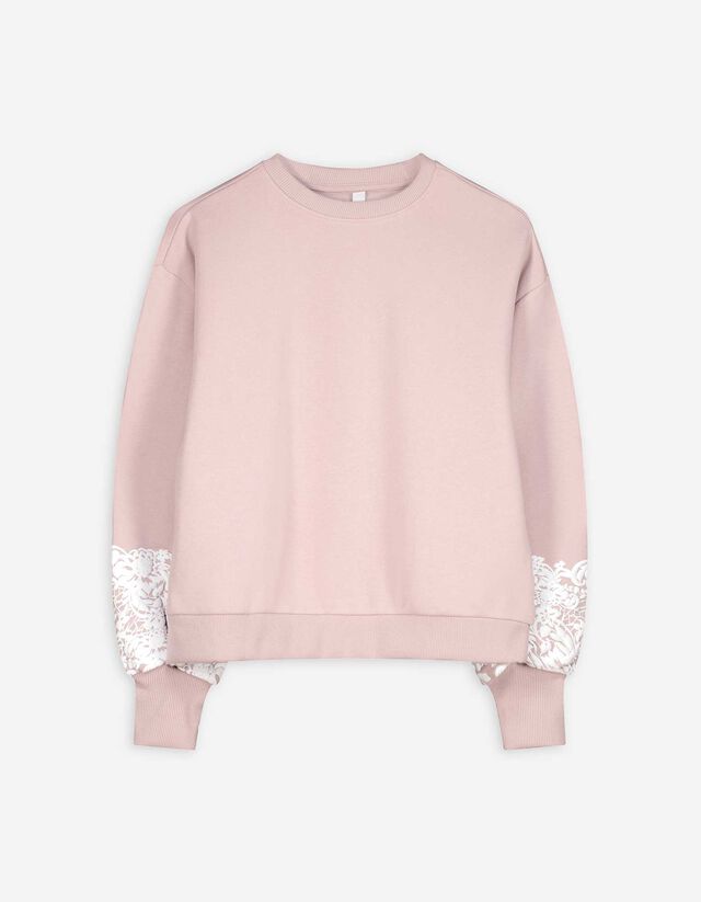 Pulóver - Ballon ujjak - vilagos szurke