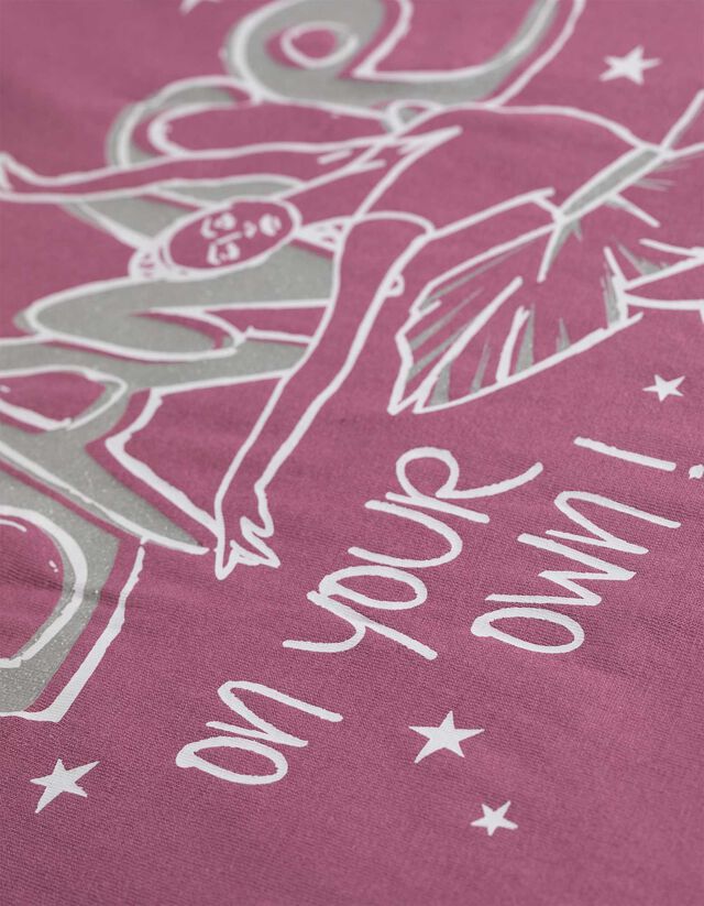 Hosszú ujjú felső - Elülső nyomtatás - pink