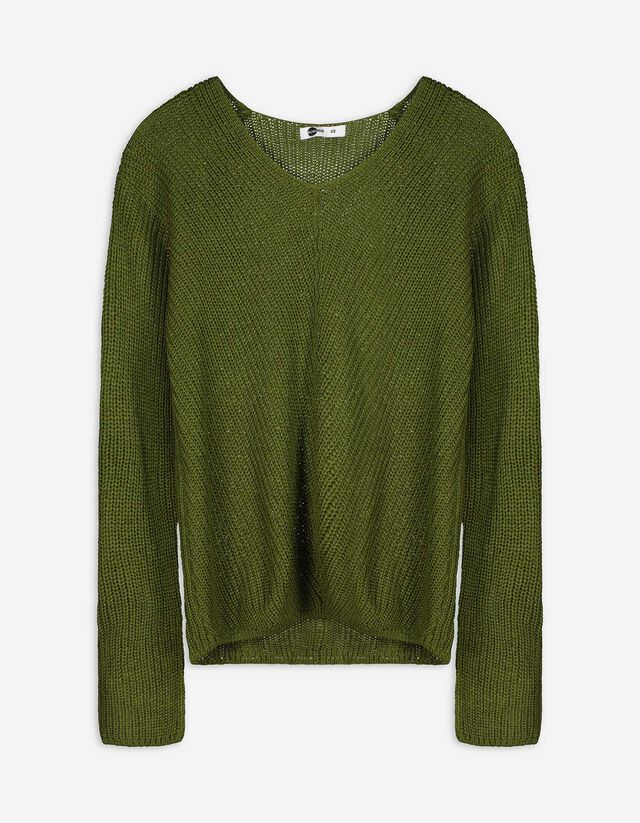 Pulóver - Egyszínű - barna