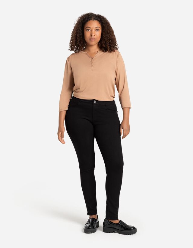 Jegging - Viszkózkeverék - barna