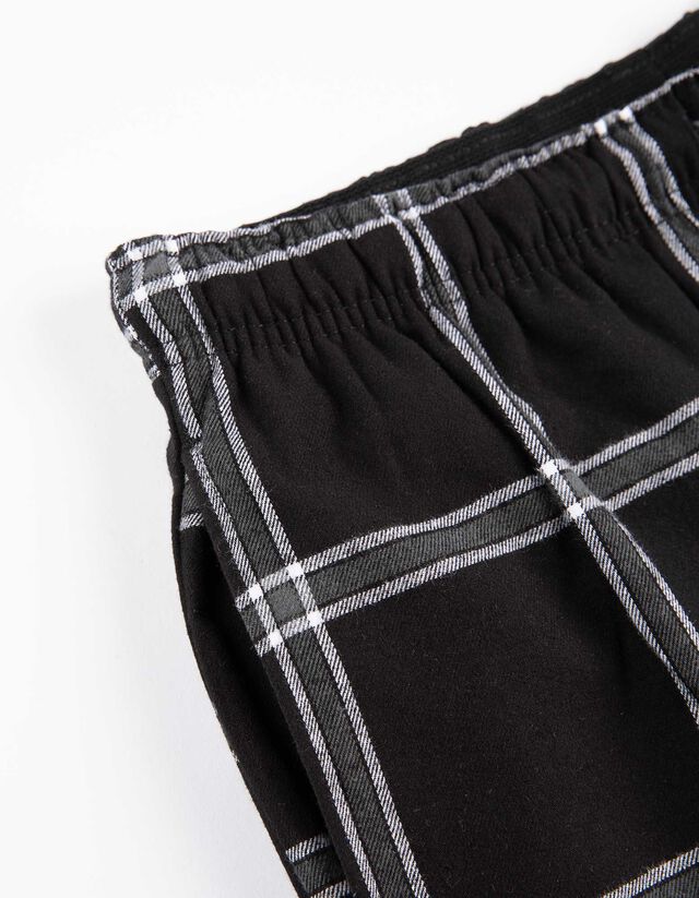 Pizsamaalsó - Flanell - sötétszürke