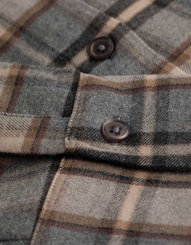 Blúz - Kockás - bézs