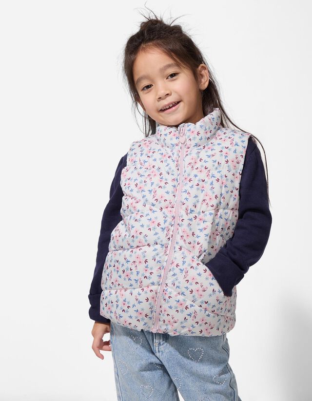 Steppelt mellény - Virágmintás - feher