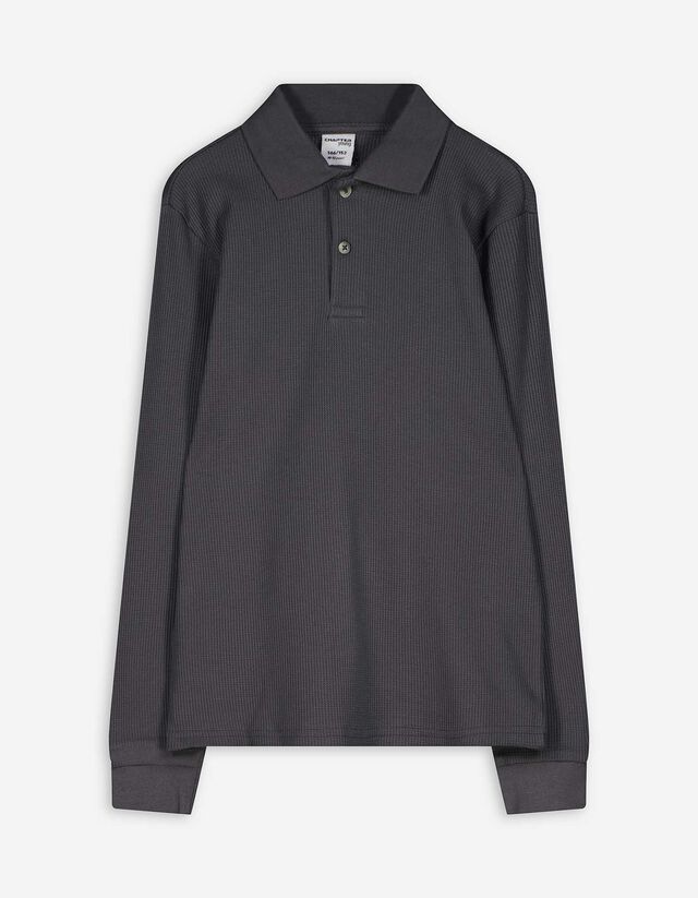 Pólóing - Gofri szerkezet - sötétszürke