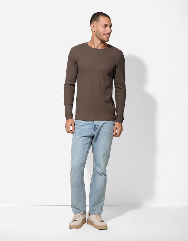 Hosszú ujjú felső - Normál fazon - szürke