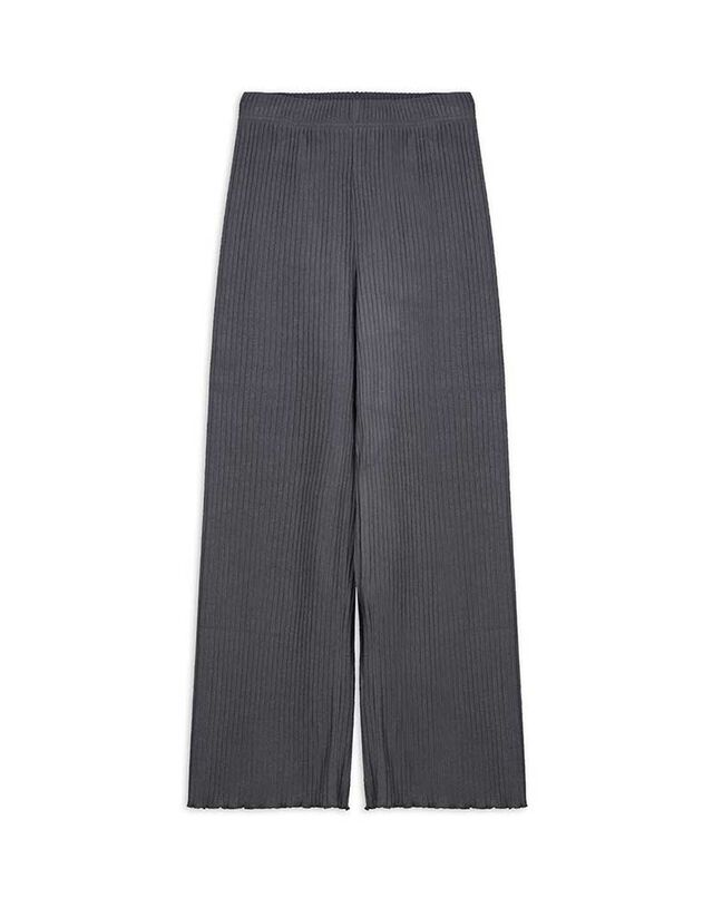 Culotte nadrág - Bordázott - sötétszürke