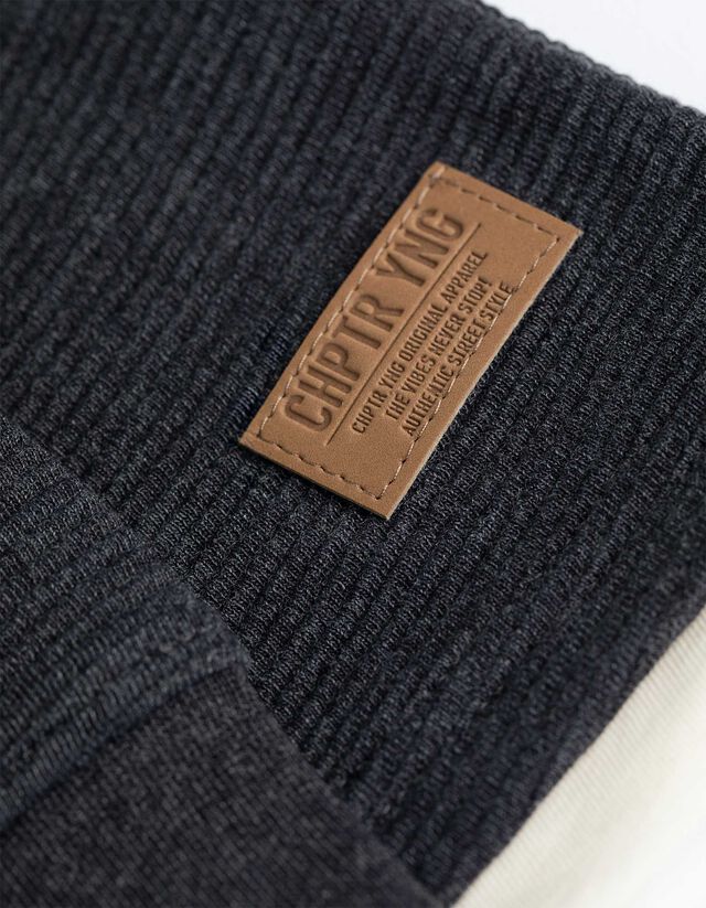 Hosszú ujjú felső - Túlméretezett fazon - sötétszürke