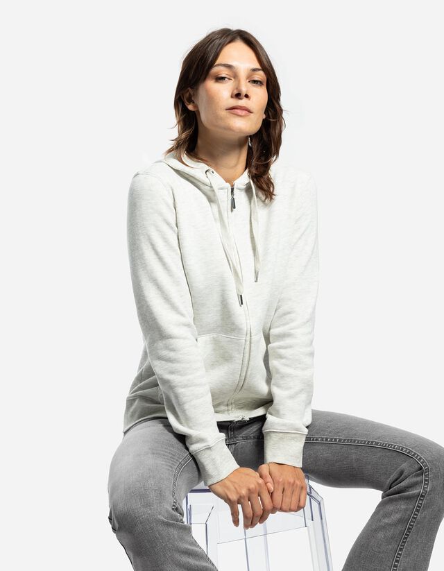 Cipzáros melegítőfelső - Normál fazon - feher