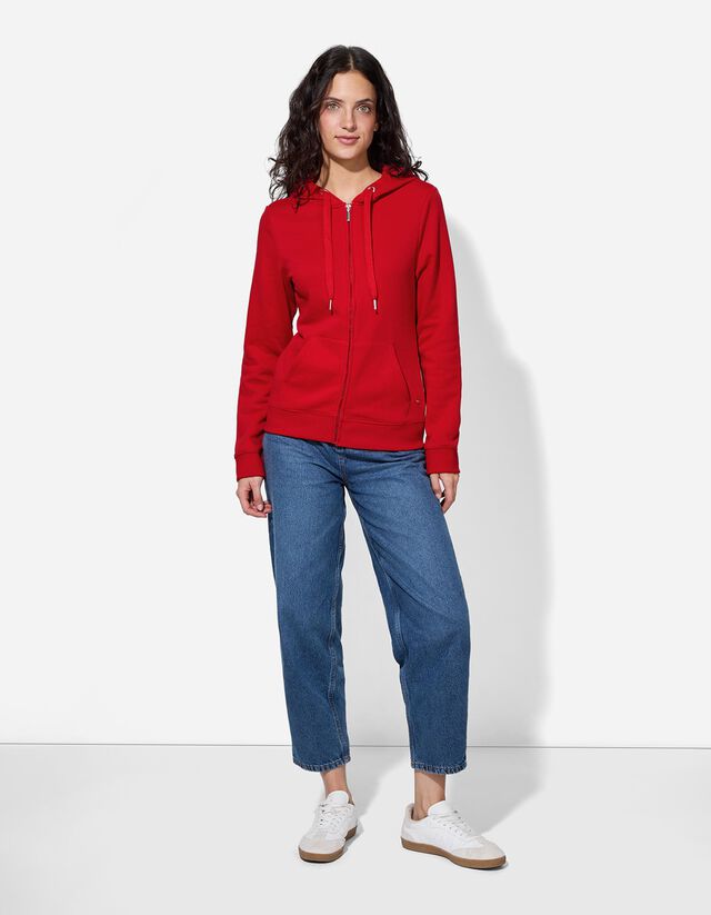 Cipzáros melegítőfelső - piros