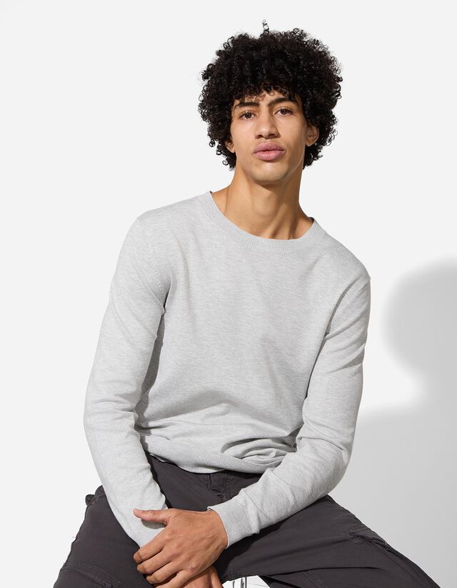 Pulóver - Viszkózkeverék - szürke