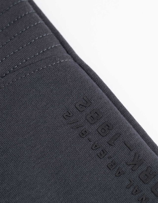 Szabadidőnadrág - Nyomott minta - sötétszürke