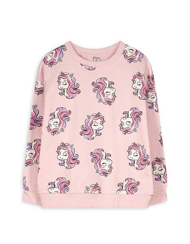 Melegítőfelső - Elszórt nyomott minta - feher