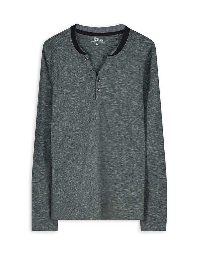 Hosszú ujjú felső - Kétrétegű hatás - zöld