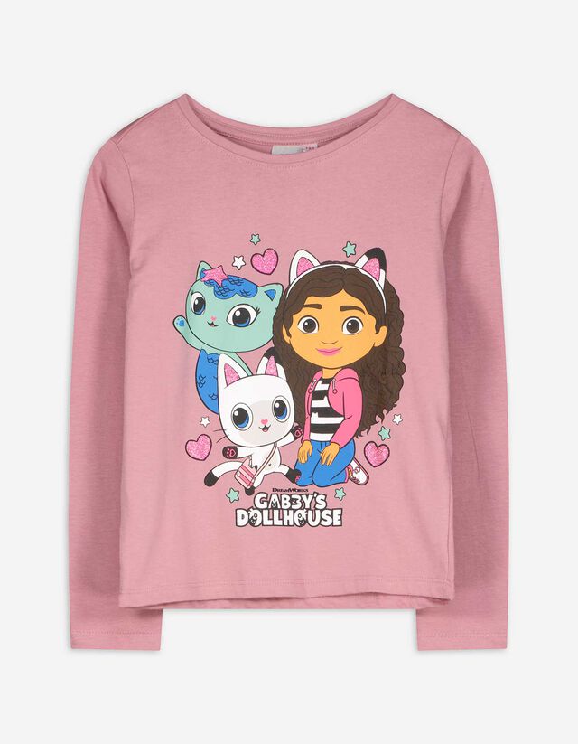 Hosszú ujjú felső - Gabby's Dollhouse - lila