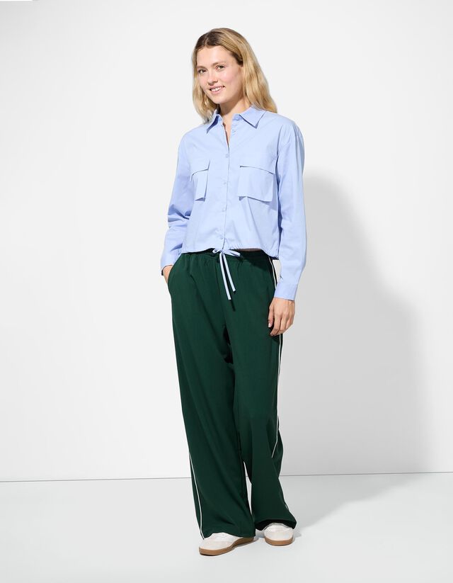 Melegítőnadrág - Széles fazon - zöld