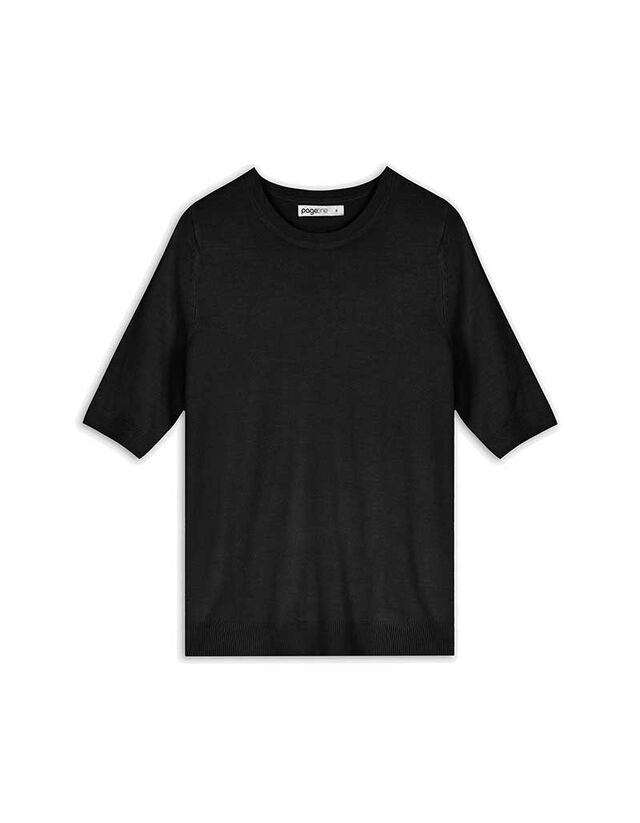 Pulóver - Rövid ujjú - sötétszürke