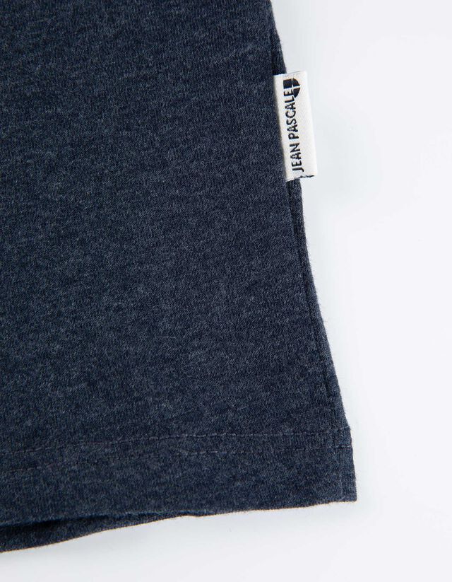 Póló - Melírozott - fekete