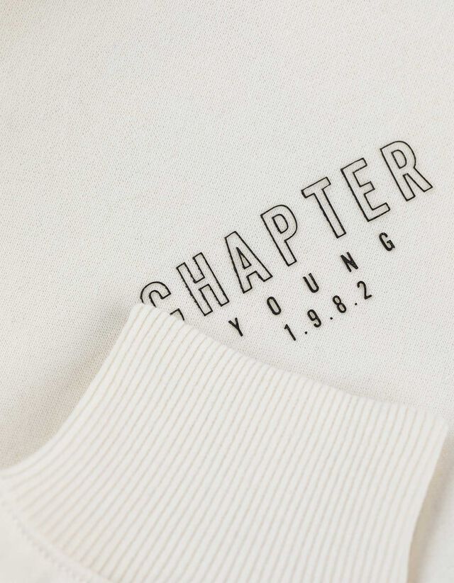 Kapucnis felső - Túlméretezett fazon - feher