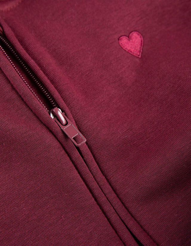 Cipzáros melegítőfelső - Melegítőszövet - mélyvörös