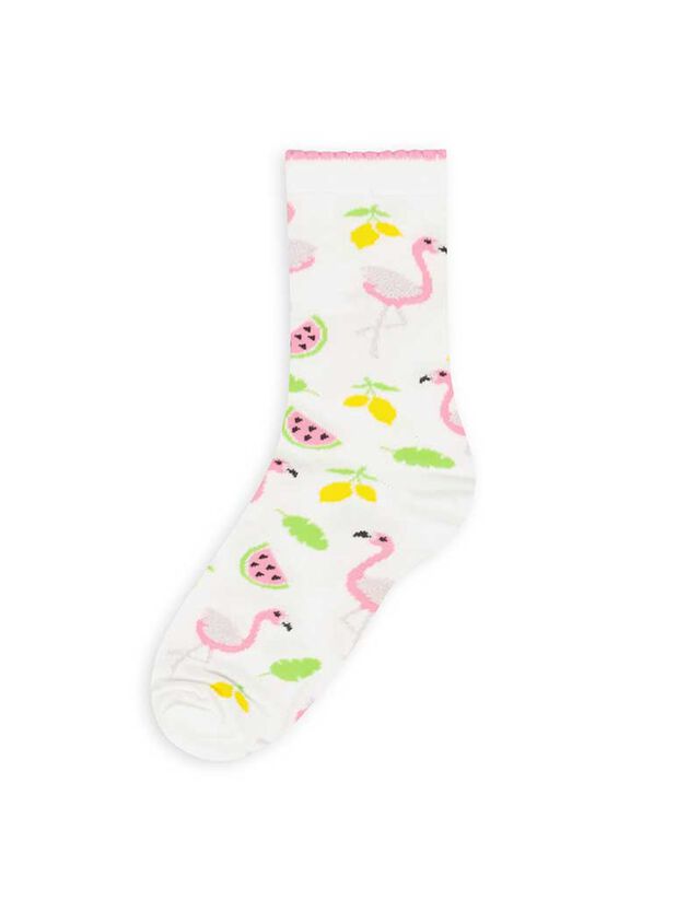 Zokni - Elszórt mintás - kék