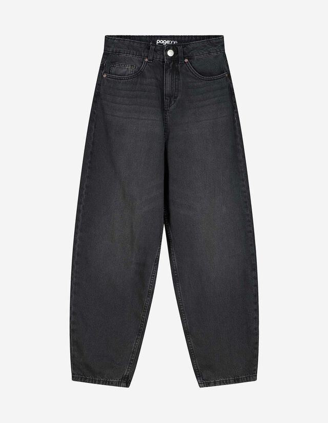 Farmernadrág - Ballon szabás - fekete