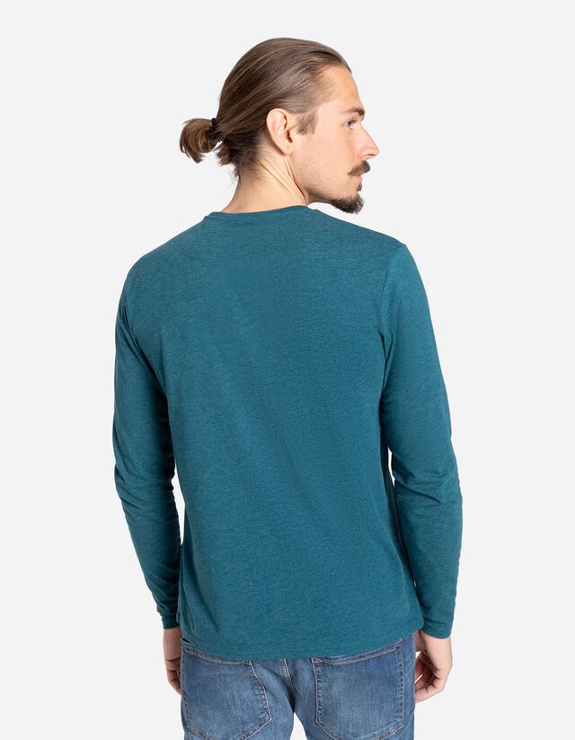 Hosszú ujjú felső - Kerek nyakkivágás - sötétzöld