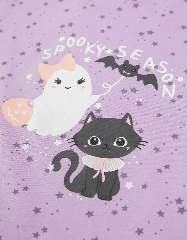 Felsőből és nadrágból álló pizsama szett - Vegyes minta - bronz