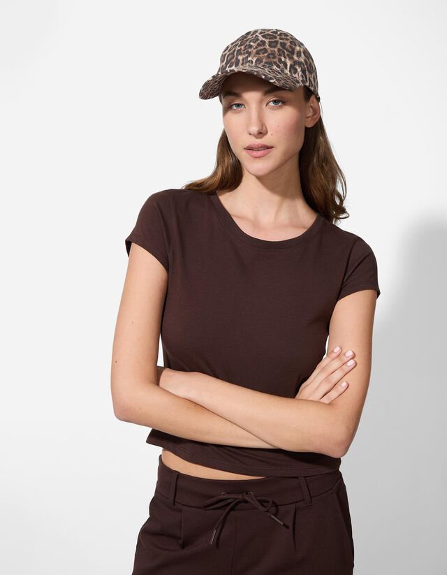 Baseball sapka - Párducmintás - sötétbarna