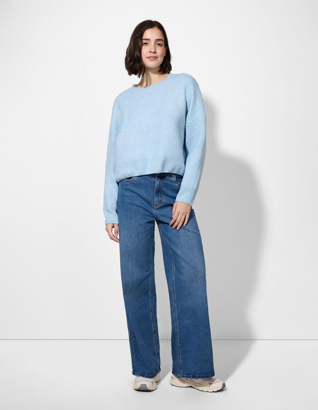 Pulóver - Túlméretezett fazon - vilagos szurke