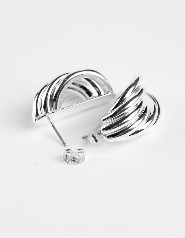 fülbevaló - 2 db-os csomag - ezust