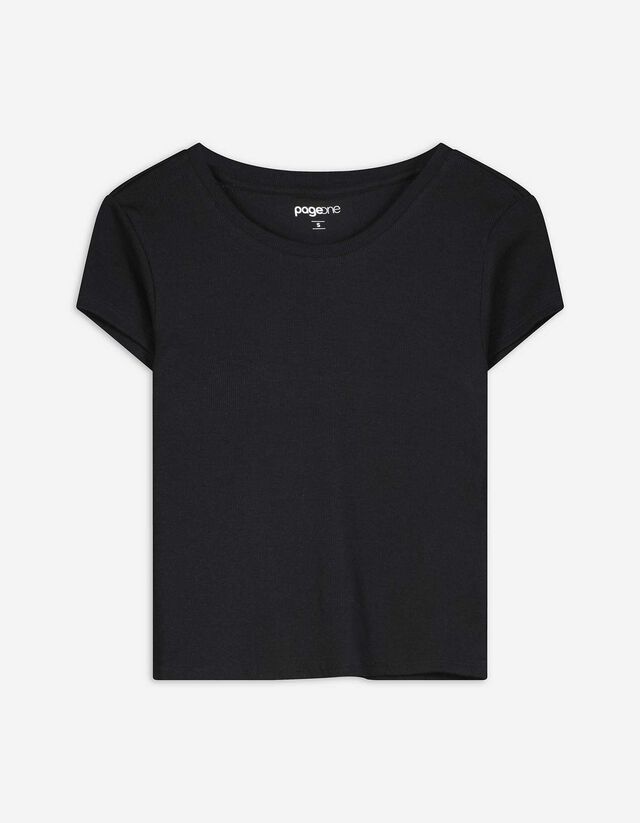 Póló - Bordázott - rozsaszin