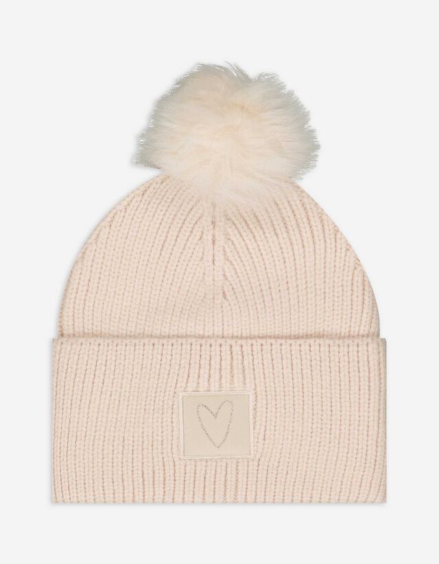 Pomponos sapka - Egyszínű - bézs