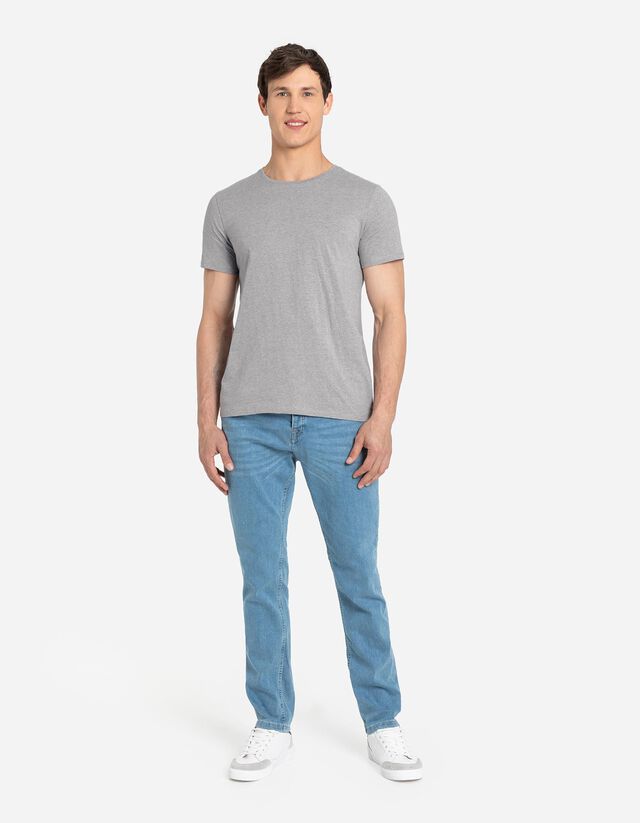 Póló - Melírozott - fekete