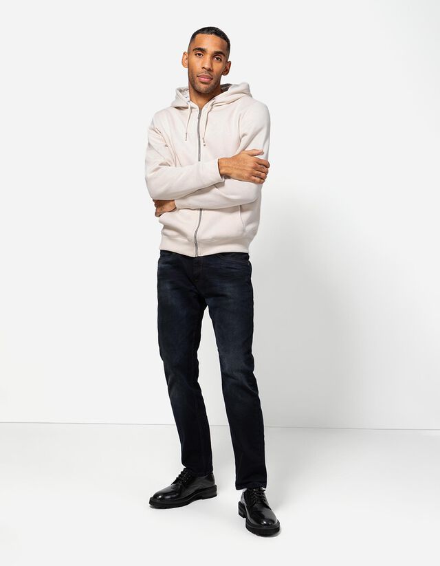 Cipzáros melegítőfelső - Zsinóros kapucni - sotetkek