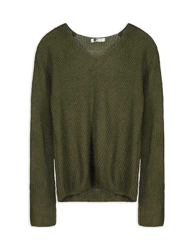 Pulóver - Egyszínű - barna