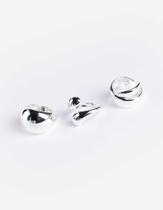 Gyűrű - 3 db-os csomag - ezust