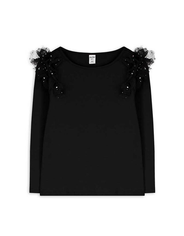 Hosszú ujjú felső - Egyszínű - rozsaszin