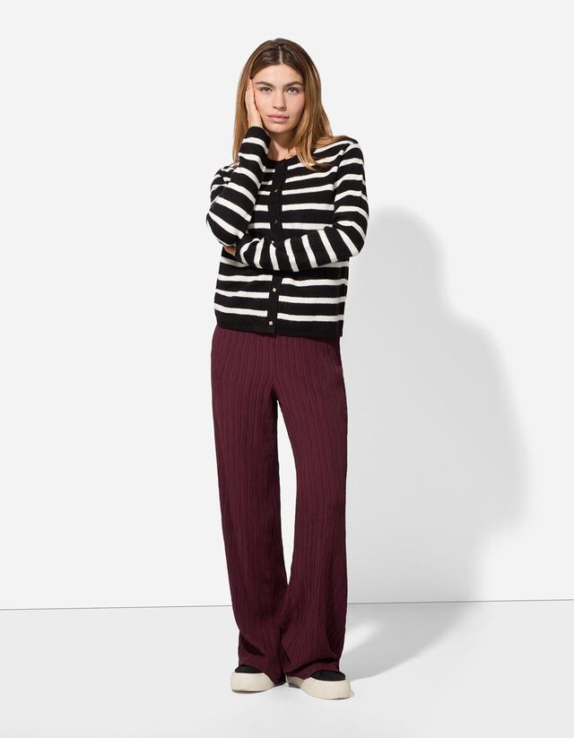 Kardigán - Gombolópántos - fekete