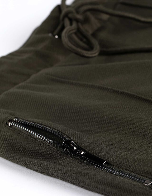 Nadrág - Fémrészletek - sötétzöld