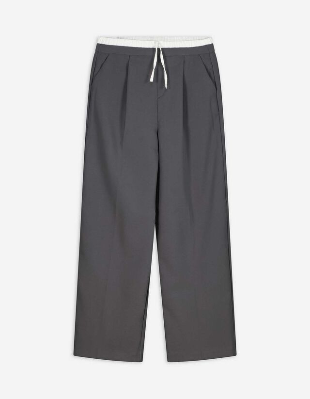 Nadrág - Kétrétegű hatás - sötétszürke