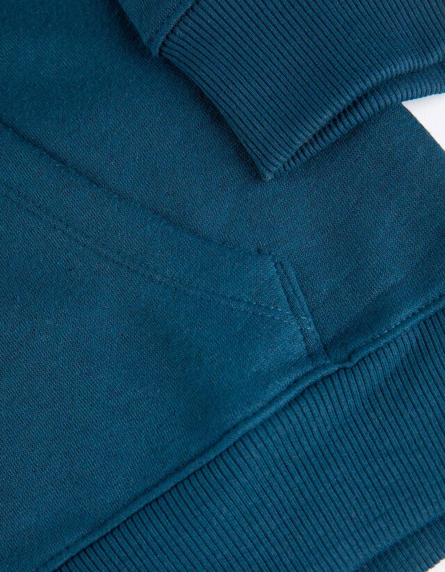 Cipzáros melegítőfelső - Zsinóros kapucni - sotetkek