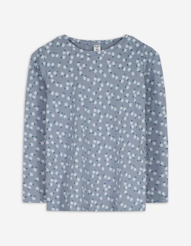 Hosszú ujjú felső - Elszórt nyomott minta - rozsaszin