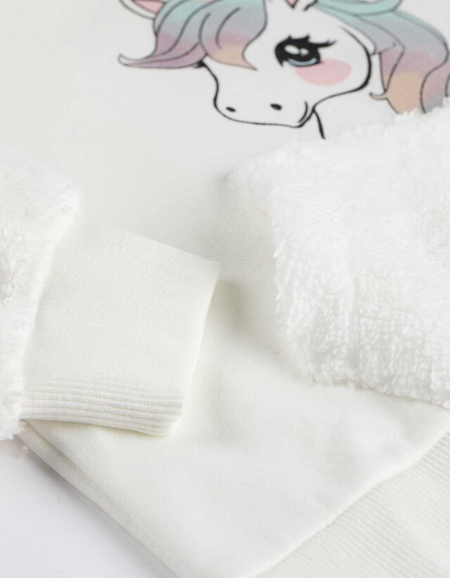 Melegítőfelső - Puha anyag - feher