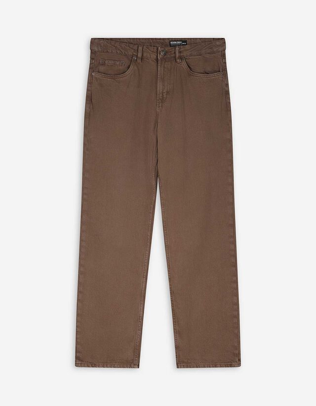 Farmernadrág - Normál derekú - barna